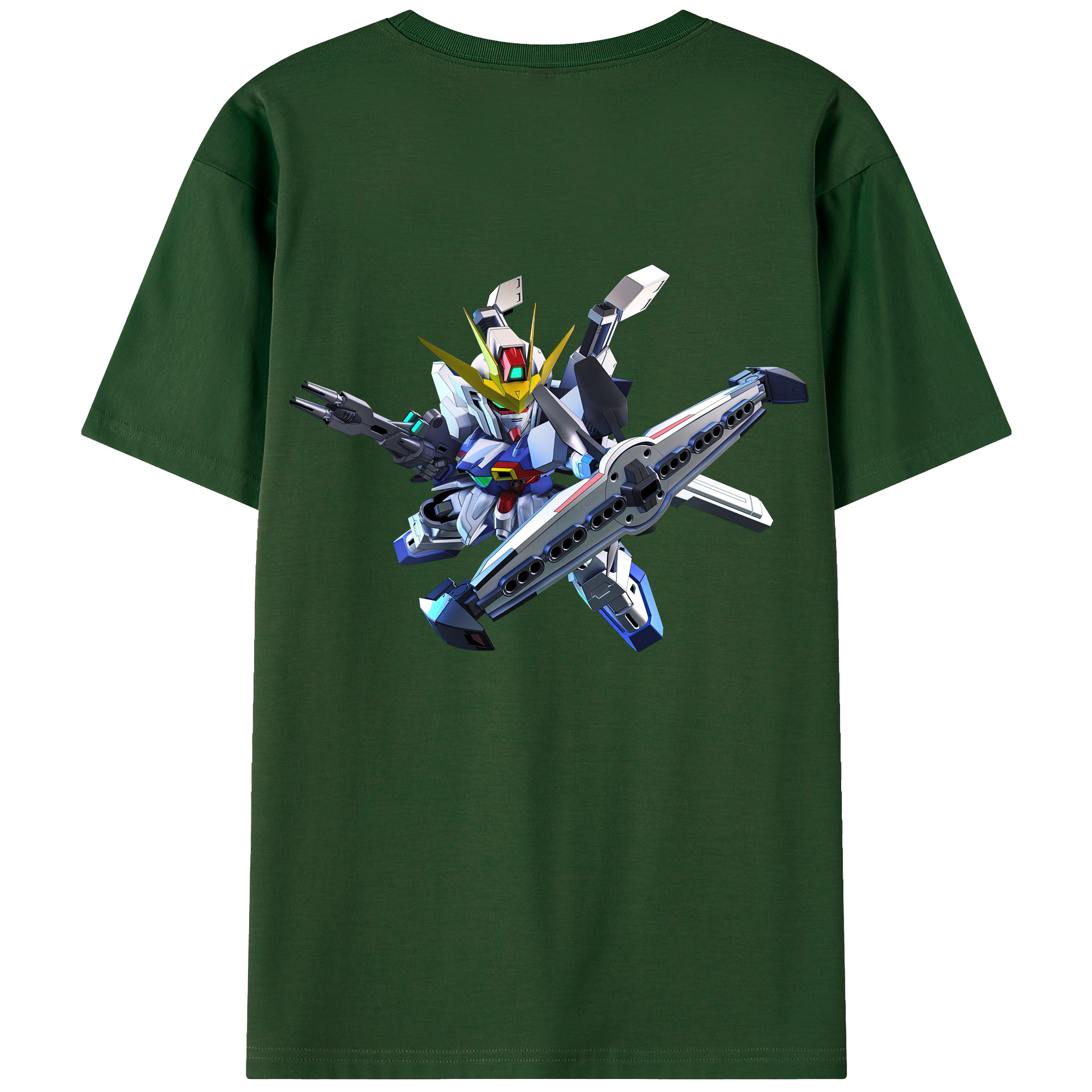 （画像用） 機動戦士ガンダム Mobile Suit Gundam 綿100％半袖Tシャツ（背面プリント）